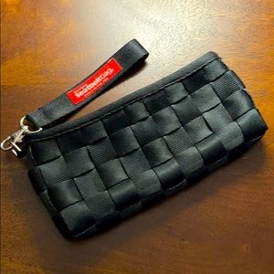 RARE Harvey’s seatbelt bag wristlet black clutch